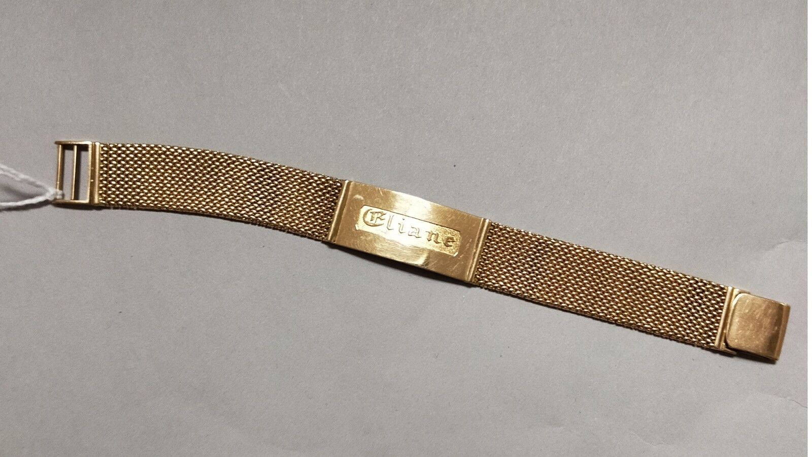 Null Bracelet souple, en or jaune 18K (750 millièmes) à maille tressée, retenant&hellip;