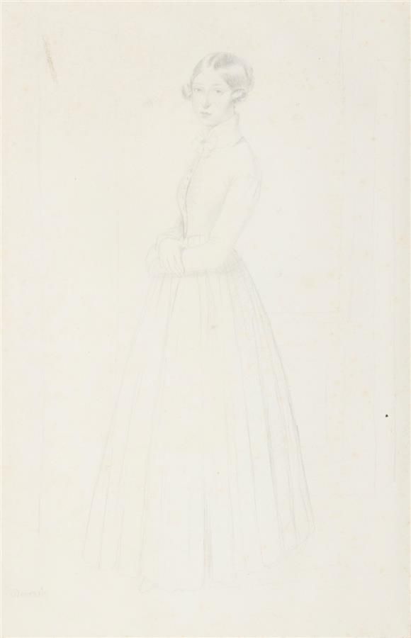 Null DEVÉRIA Eugène (1805-1865)

"Portrait de jeune femme debout"

Mine de plomb&hellip;