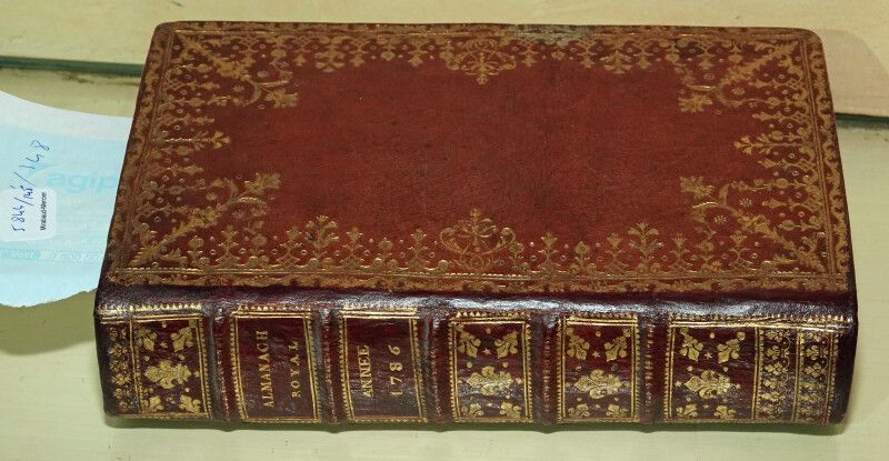 Null Almanach royal, année 1786, Laurent Charles d'HOURY, maroquin rouge orné d'&hellip;