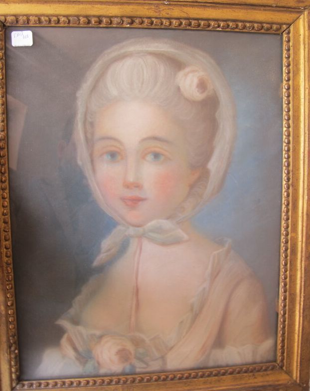 Null École française du XVIIIe siècle 

Portrait de femme

Pastel sur papier

39&hellip;