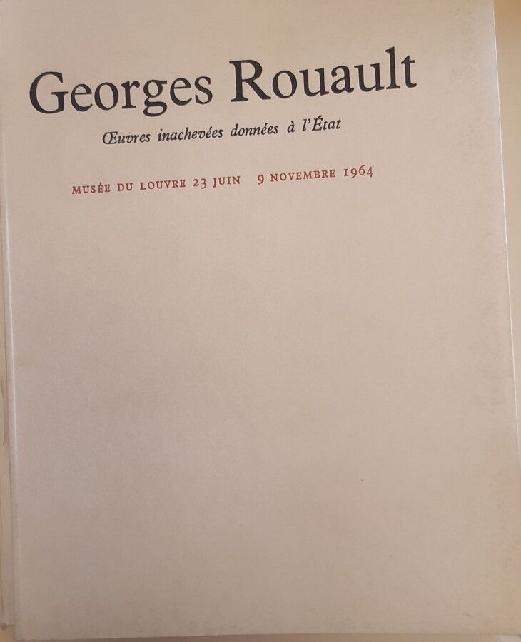 Null [Rouault] Catalogue raisonné et catalogue d'exposition

DORIVAL, Bernard, C&hellip;