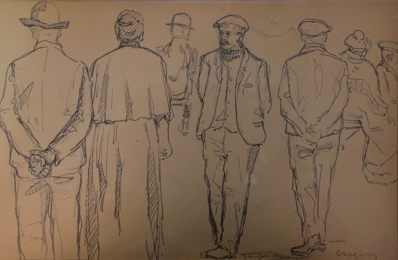 Null 多默古-让-加布里埃尔 (1889-1962)

人物素描，约1902年

右侧有石墨签名，标题为

高度：16厘米16厘米；宽度：26厘米（看时）。&hellip;