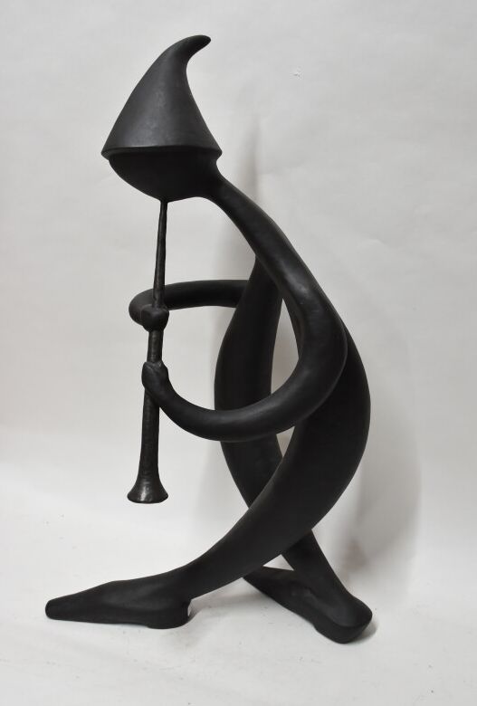 Null 基索拉-阿尔贝托

双簧管演奏家

画中的雕塑

签在一只脚下

H.81厘米

(颈部开裂)