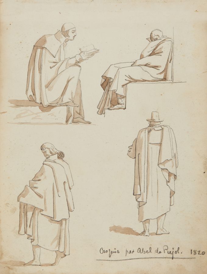 Null Attribué à Abel de PUJOL (Valenciennes 1785 Paris 1861)

Quatre esquisses d&hellip;