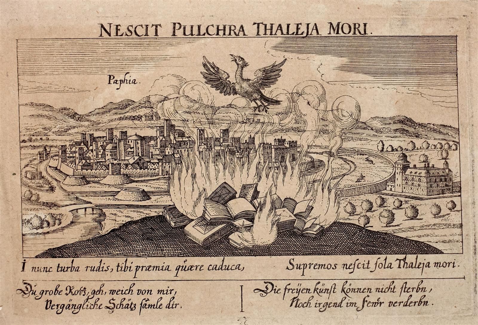 Null Daniel Meisner (c. 1585-1625)

Nescit Pulchra Thaleja Mori. (Autodafé in Pa&hellip;