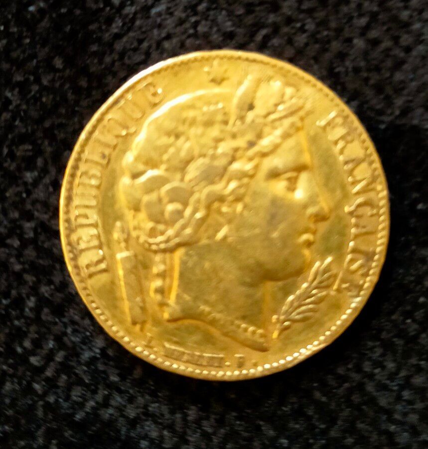 Null FRANCE - 20 Francs gold coin Ceres, IInd Republic (1851)



Weight : 6,35 g&hellip;