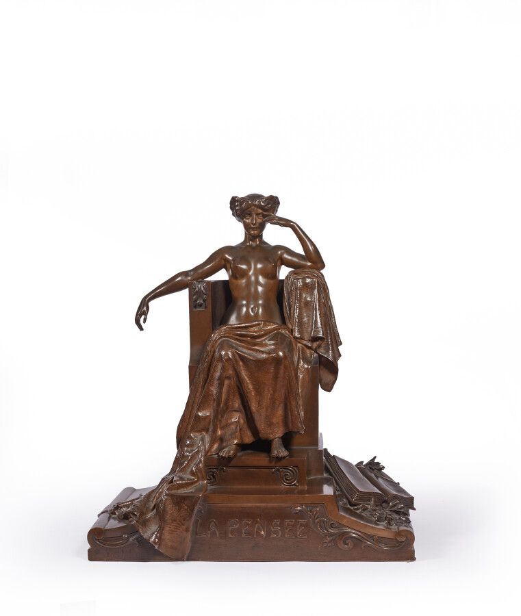 Null CHALON Louis (1866-1940)

La pensée 

Bronze à patine brune, signé « L. Cha&hellip;