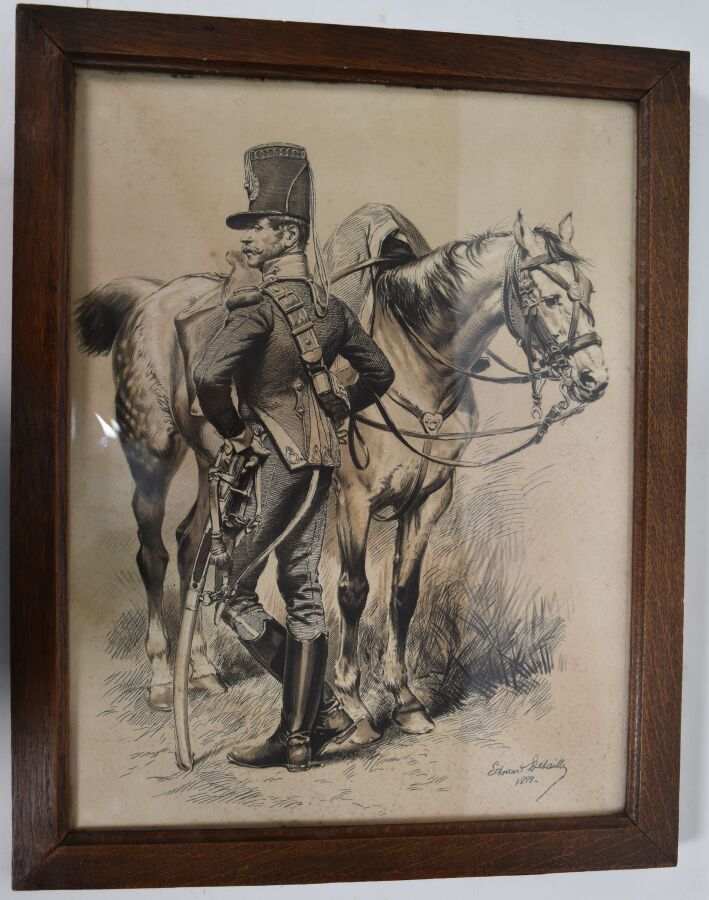 Null Édouard DETAILLE, d'après. 

« Officier de chasseurs à cheval, vers 1815. »&hellip;