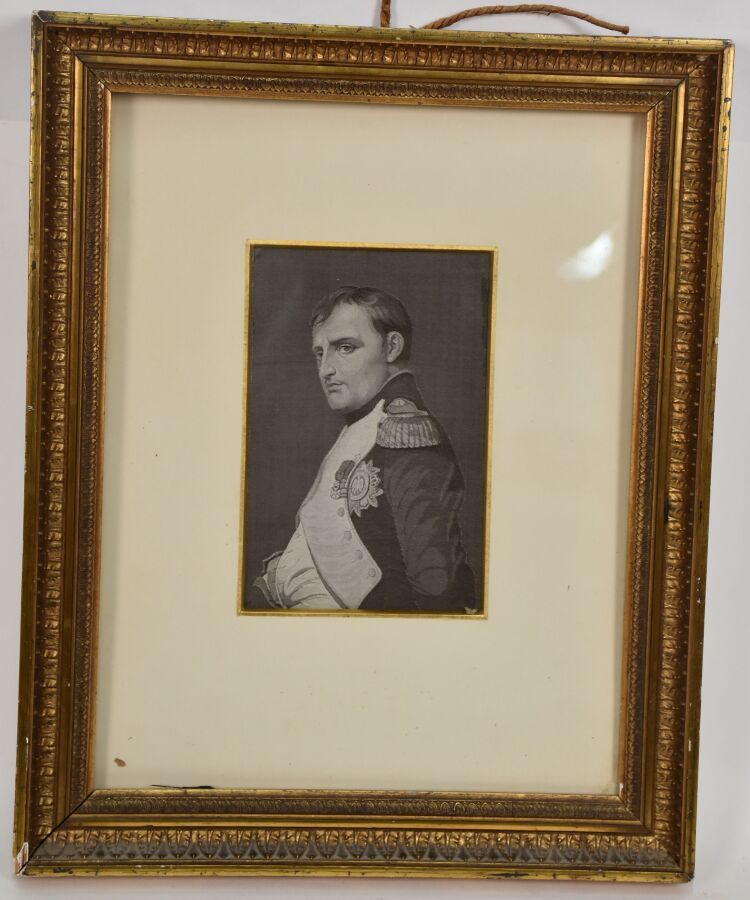 Null « L'Empereur Napoléon Ier dans son cabinet de travail. » 

Portrait tissé d&hellip;