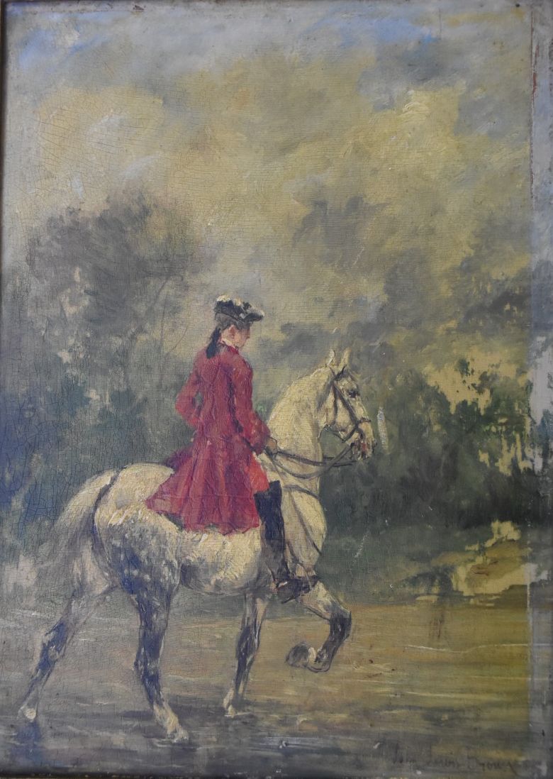 Null BROWN John-Lewis (1829-1890)

Cavalier traversant une rivière

Huile sur pa&hellip;