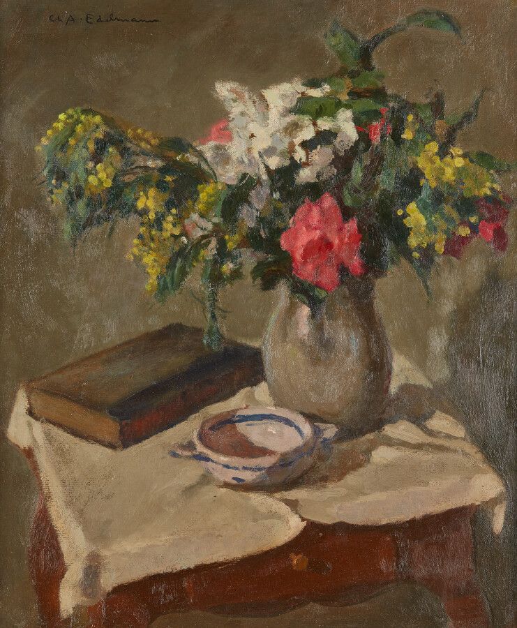 Null EDELMAN Charles Auguste (1879-1950)

Bouquet

Oil on isorel, signed upper l&hellip;