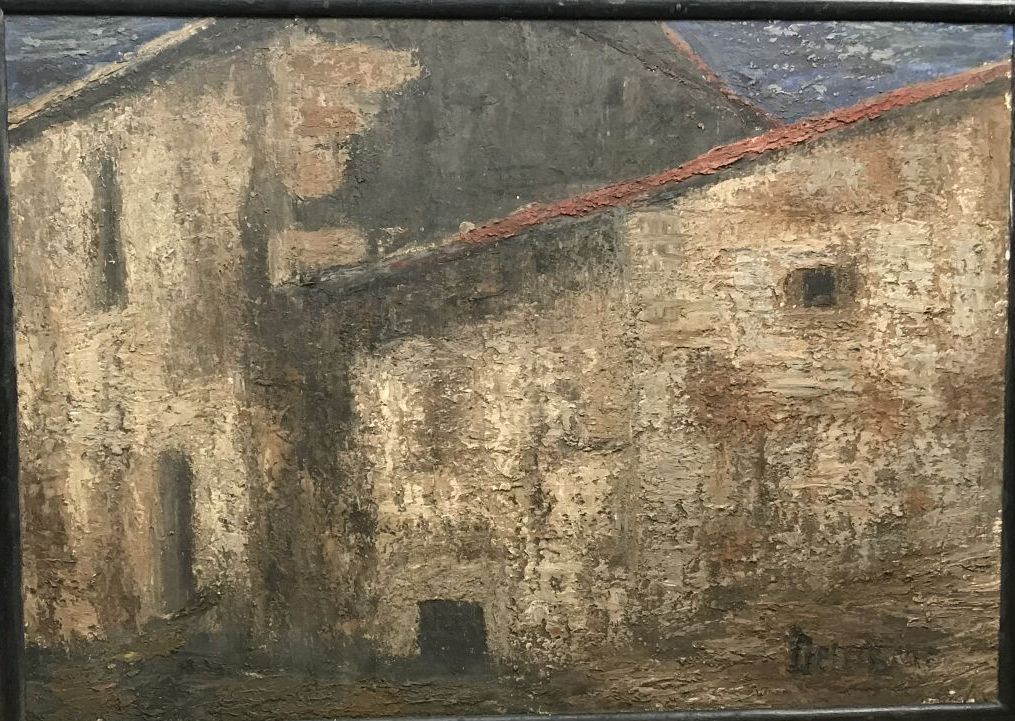 Null DELORME Louise (1928)

"房子"。

布面油画，右下角有签名

高度：65；宽度：92厘米