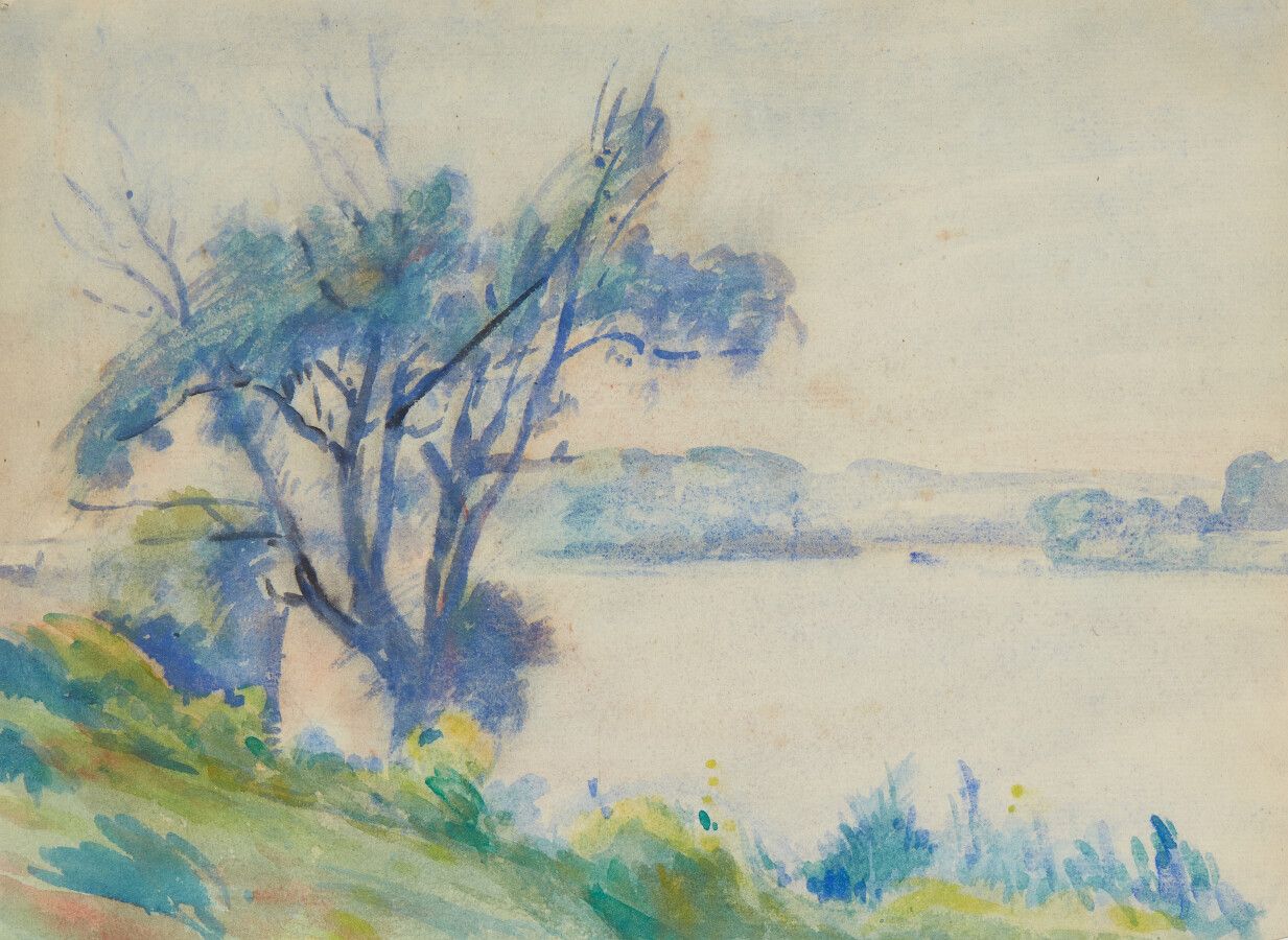Null 亨利-派勒 (1876-1954)

河岸

水彩画



高度：22厘米22 ; 宽度 : 30 cm