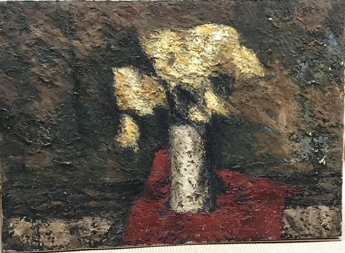 Null DELORME Louise (1928)

"花束

布面油画，右上角有签名

高度：65；宽度：92厘米