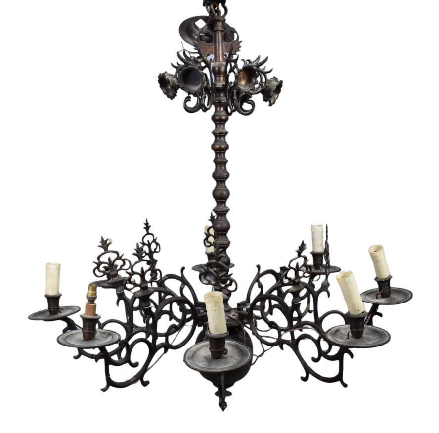 Null Dutch chandelier 

19th century

Height : 96 cm Height : 96 cm