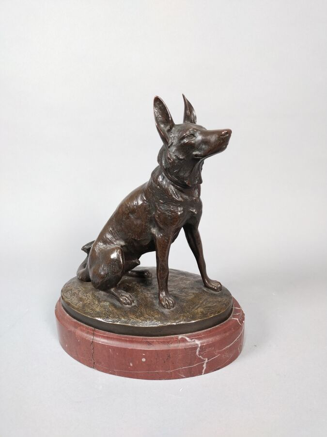 Null BOUSQUET Robert (1894-1917)

Deutscher Schäferhund, Probedruck aus Bronze.
&hellip;