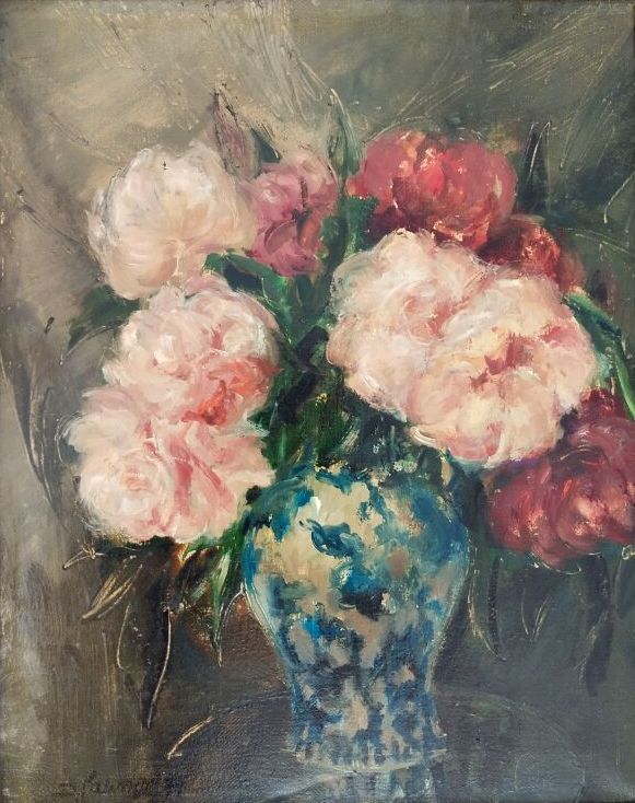 Null School of the XXth century

Bouquet of peonies in a Chinese vase

Oil on ca&hellip;
