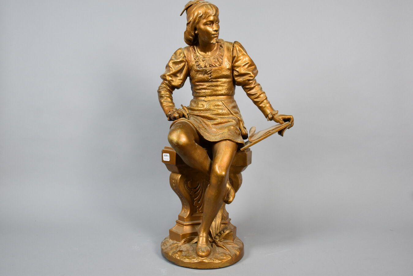 Null BOURET Eutrope (1833-1906)

阿斯卡尼奥

带有金色铜锈的雷古拉

签名为 "BOURET"。

高度：57厘米高度：57厘&hellip;