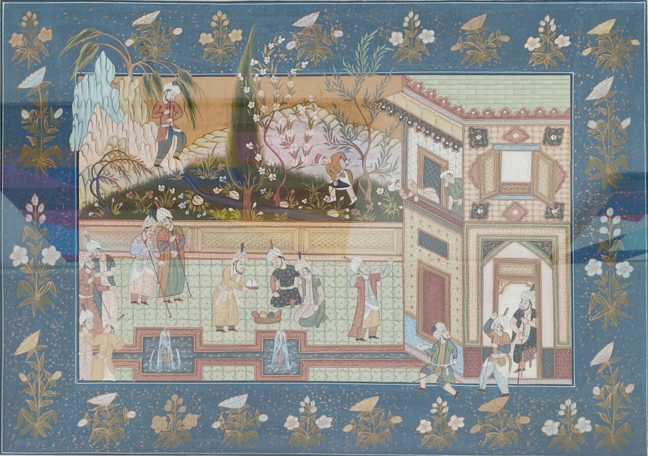 Null Lotto di cinque miniature in stile Mughal

Altezza: 39,5 cm 39,5 ; L 55 cm
&hellip;