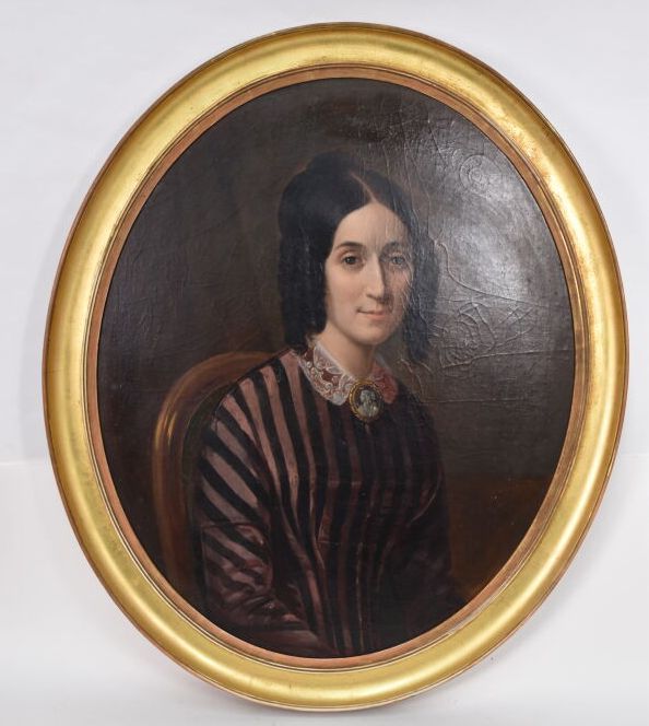 Null Ecole française du XIXème

Portrait de femme au camé

Huile sur toile ovale&hellip;