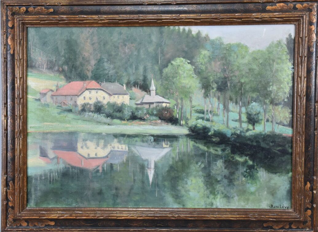 Null 现代学校

水边的风景

布面油画，右下角署名 "René Lévy

高度：39厘米39 ; 宽度 : 56 cm