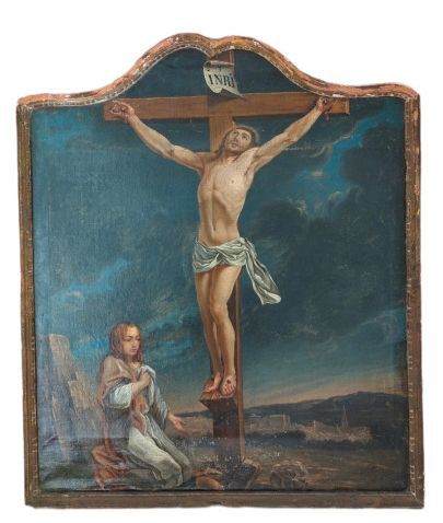 Null Ecole française du XIXème
Crucifixion
Huile sur toile
Haut. : 81 ; Larg. : &hellip;