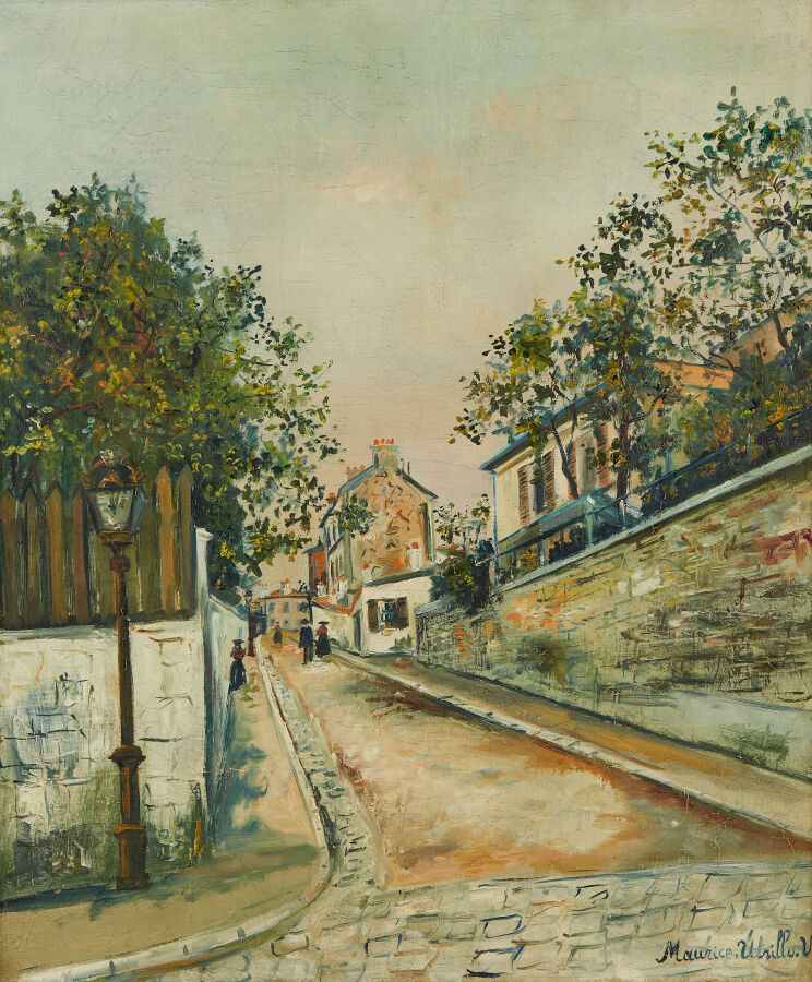 Null UTRILLO Maurice (1883-1955)
Rue Norvins, Montmartre, um 1918-1920
Öl auf Le&hellip;
