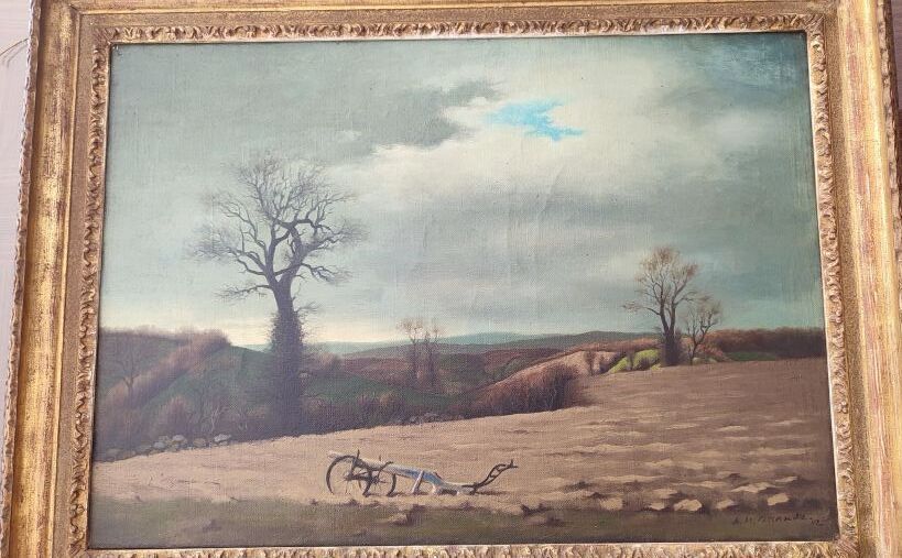Null MOURON dit CASSANDRE Adolphe (1901-1968)
The Plough
Oil on canvas, signed l&hellip;