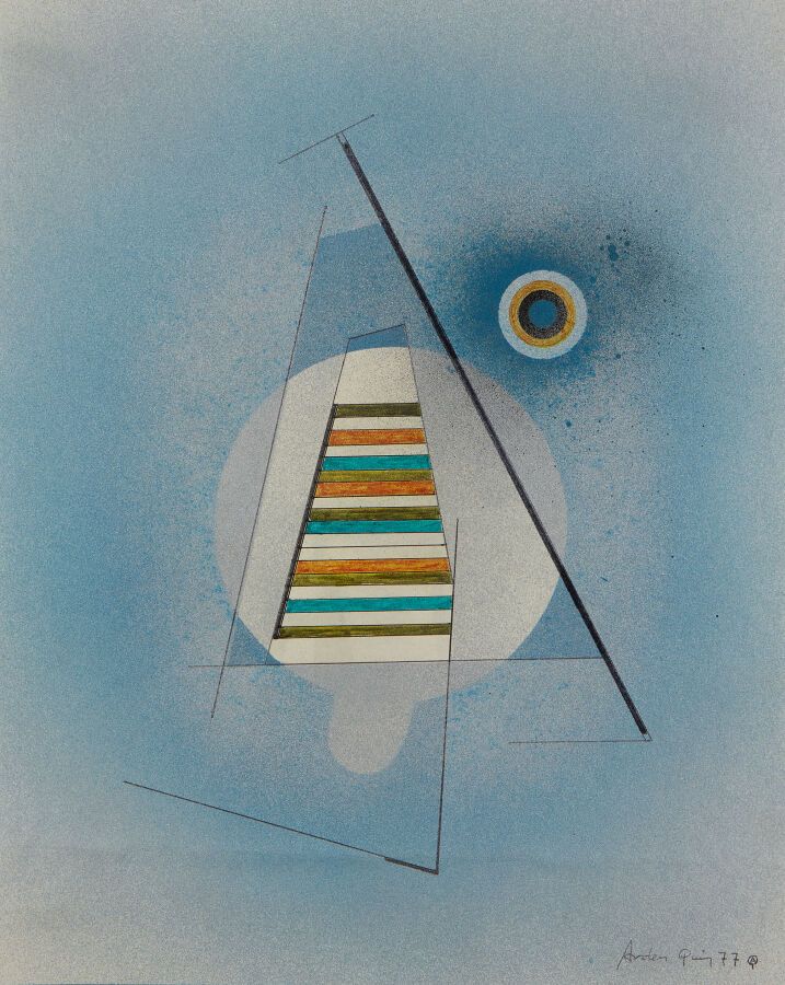 Null ARDEN-QUIN Carmelo (1913-2010)
Composition, 1977
Mixed media, airbrush on p&hellip;