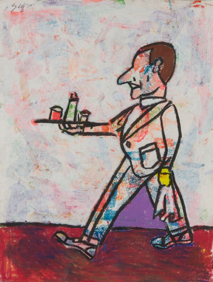 Null SEGUI Antonio (生于1934年)
粉彩画，左下角有签名
高32；宽度：24厘米