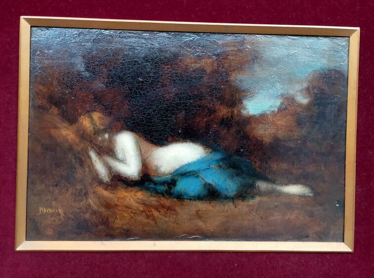 Null HENNER Jean Jacques (1829-1905)
Nymphe endormie
Huile sur carton, signée en&hellip;