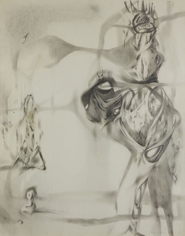 Null TANNING Dorothea (1910-2012)
Surrealistische Komposition, 1951
Graphit und &hellip;