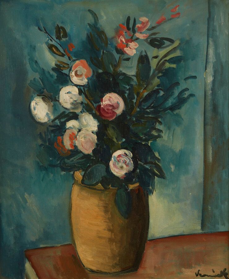Null VLAMINCK Maurice de (1876-1958)
Vase de fleurs
Huile sur toile, signée en b&hellip;
