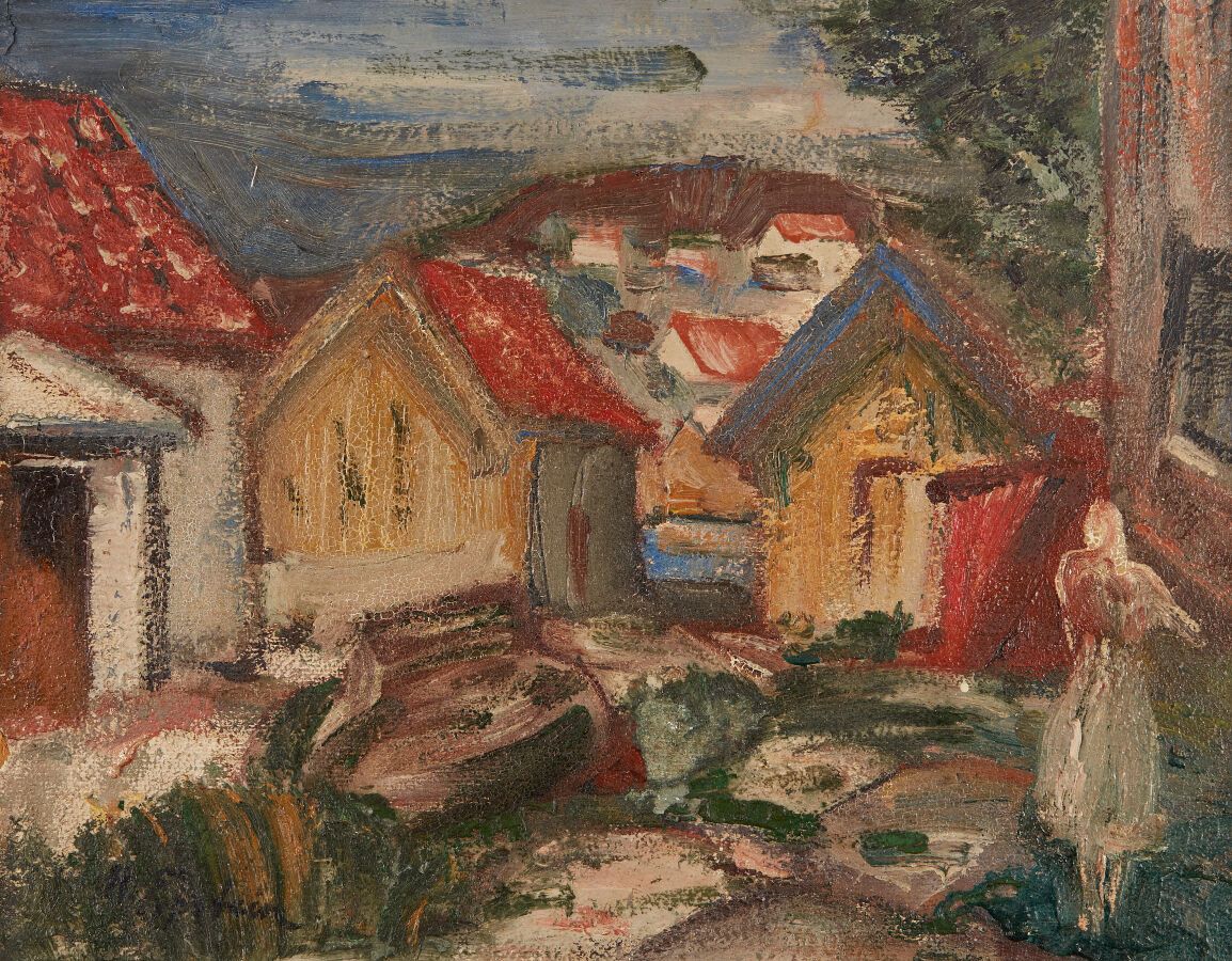 Null EPSTEIN Henri (1892-1944)
Landschaft
Öl auf Panel, unten links signiert.
H.&hellip;