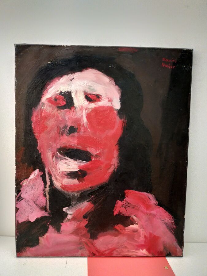 Null 罗切尔-莫里斯 (1918-1995)
红脸》，1966年
布面油画，右上方有签名，背面有日期和签名
画面高度61厘米，宽50厘米
出处：
塞尔吉-加&hellip;