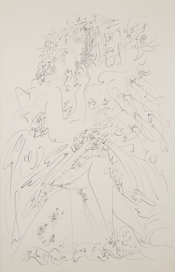 Null 马松-安德烈 (1896 - 1987)
第一步，约1960年
印度墨水，干印
高49厘米；宽度32厘米

出处
Louis Leiris画廊
巴黎私&hellip;