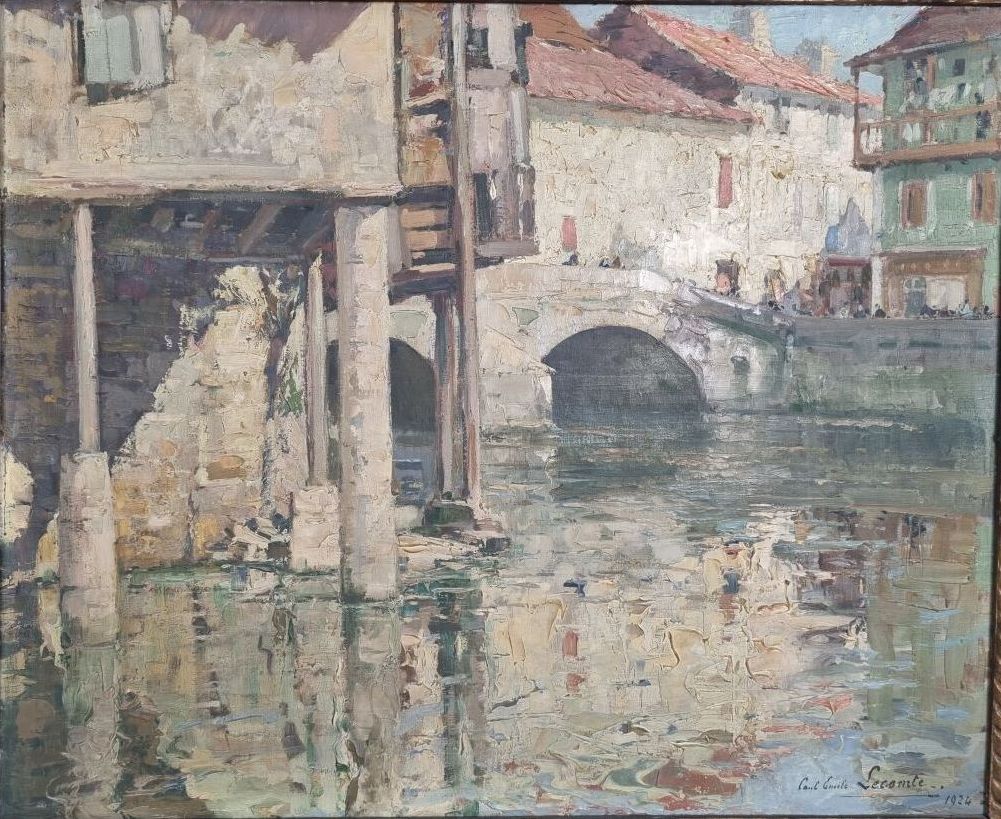 Null LECOMTE Paul Émile (1877-1950)
Rivière urbaine
Huile sur toile
signée en ba&hellip;
