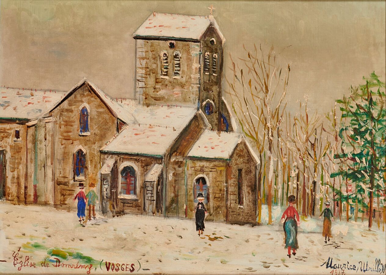 Null UTRILLO Maurice (1883 - 1955)
Église Saint-Rémy de Domrémy sous la neige, 1&hellip;