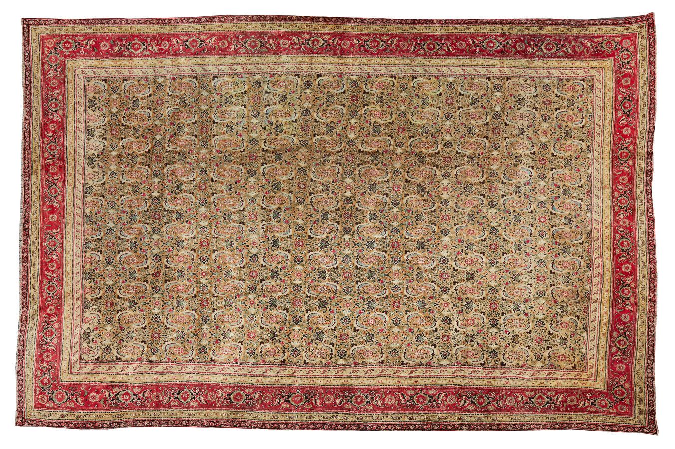 Null Agra-Teppich (Kette und Schuss aus Baumwolle, Flor aus Wolle).
Nordost-Indi&hellip;