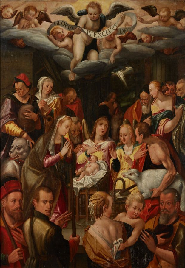 Null Ecole espagnole vers 1600, d'après Hans von AACHEN
L'Adoration des bergers
&hellip;