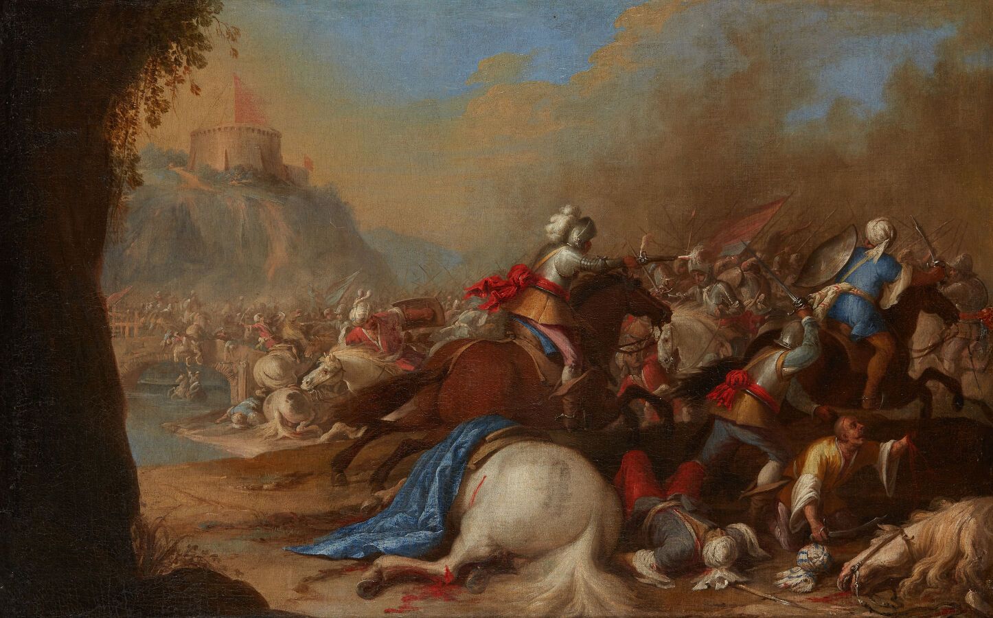Null COURTOIS dit le BOURGUIGNON Jacques, attribué à (1672-1752)
Combat de caval&hellip;