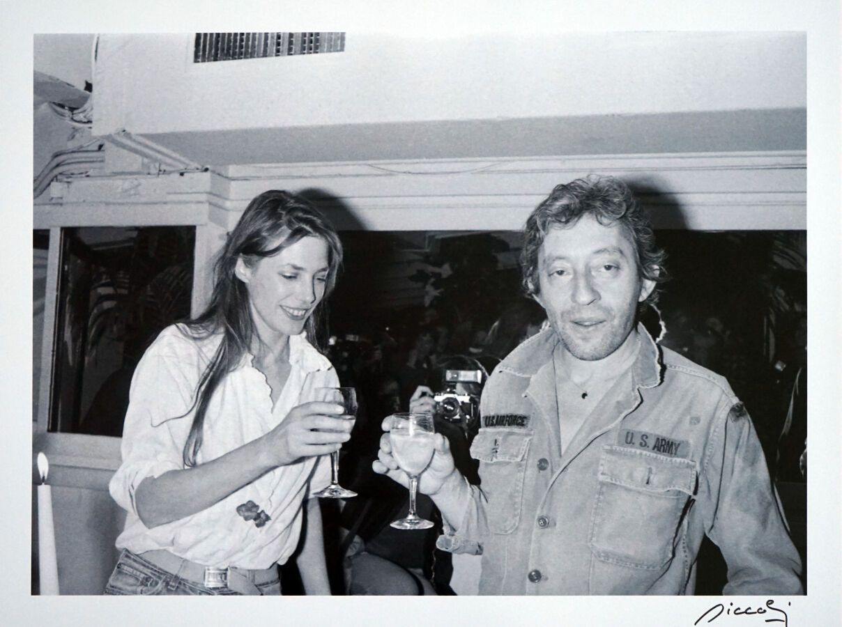 Null Serge Gainsbourg und Jane Birkin im Palace
Abzug auf Silberpapier, Format 3&hellip;
