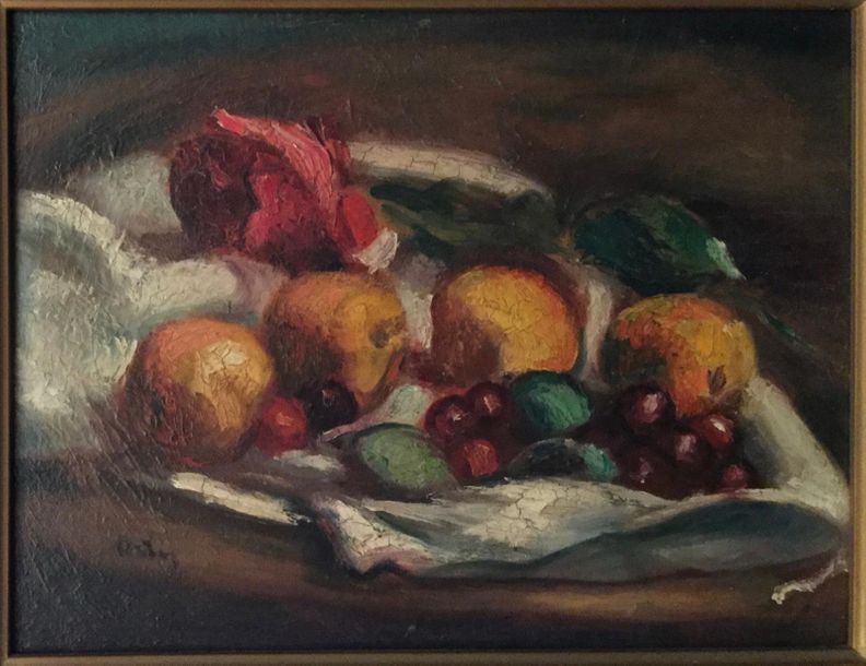Null ORTIZ de ZARATE Manuel (1886-1946)
"Nature morte aux fruits"
Huile sur cart&hellip;