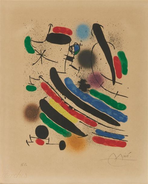 Null Joan Miró (1893-1983)
Pl. 2 (sur 13 + couverture) pour Miró lithographe I (&hellip;