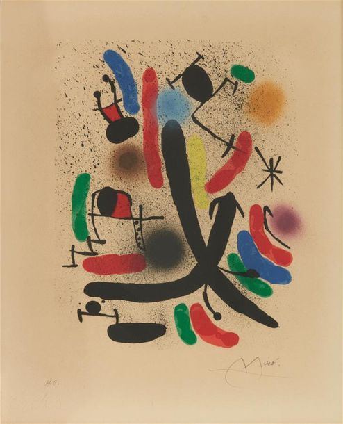 Null Joan Miró (1893-1983)
Pl. 1 (sur 13 + couverture) pour Miró lithographe I (&hellip;