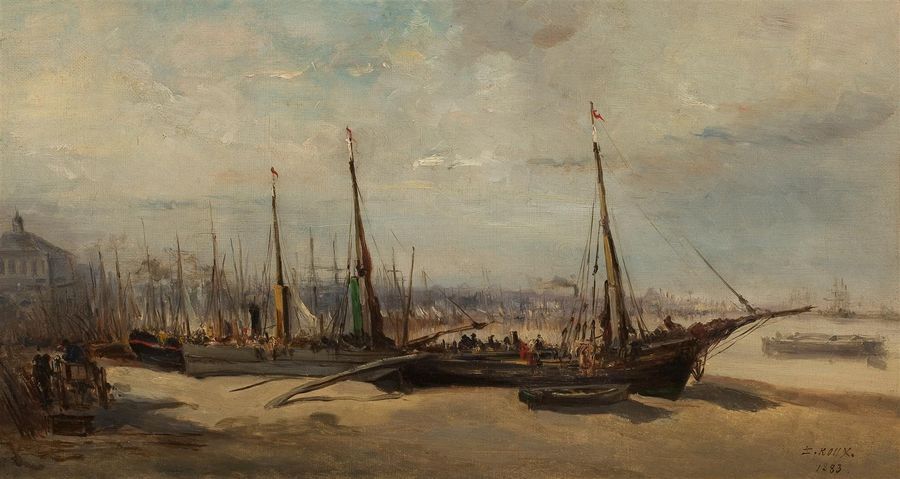 Null ROUX Émile D. (1822-1915)
"Le port de Bordeaux vu du quai Richelieu, 1883"
&hellip;