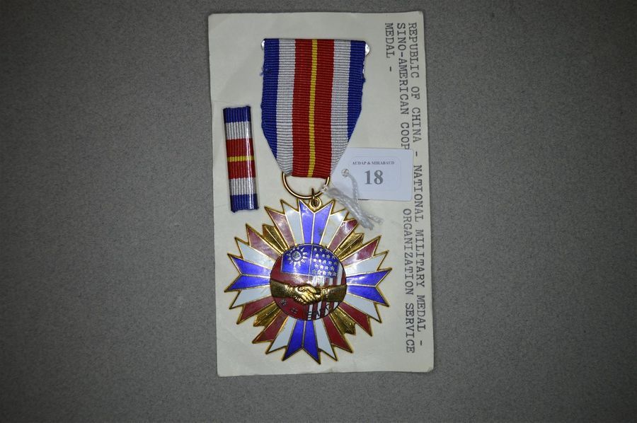 Null CHINE, RÉPUBLIQUE (Taiwan) 
Médaille de l'Organisation sino-américaine de c&hellip;