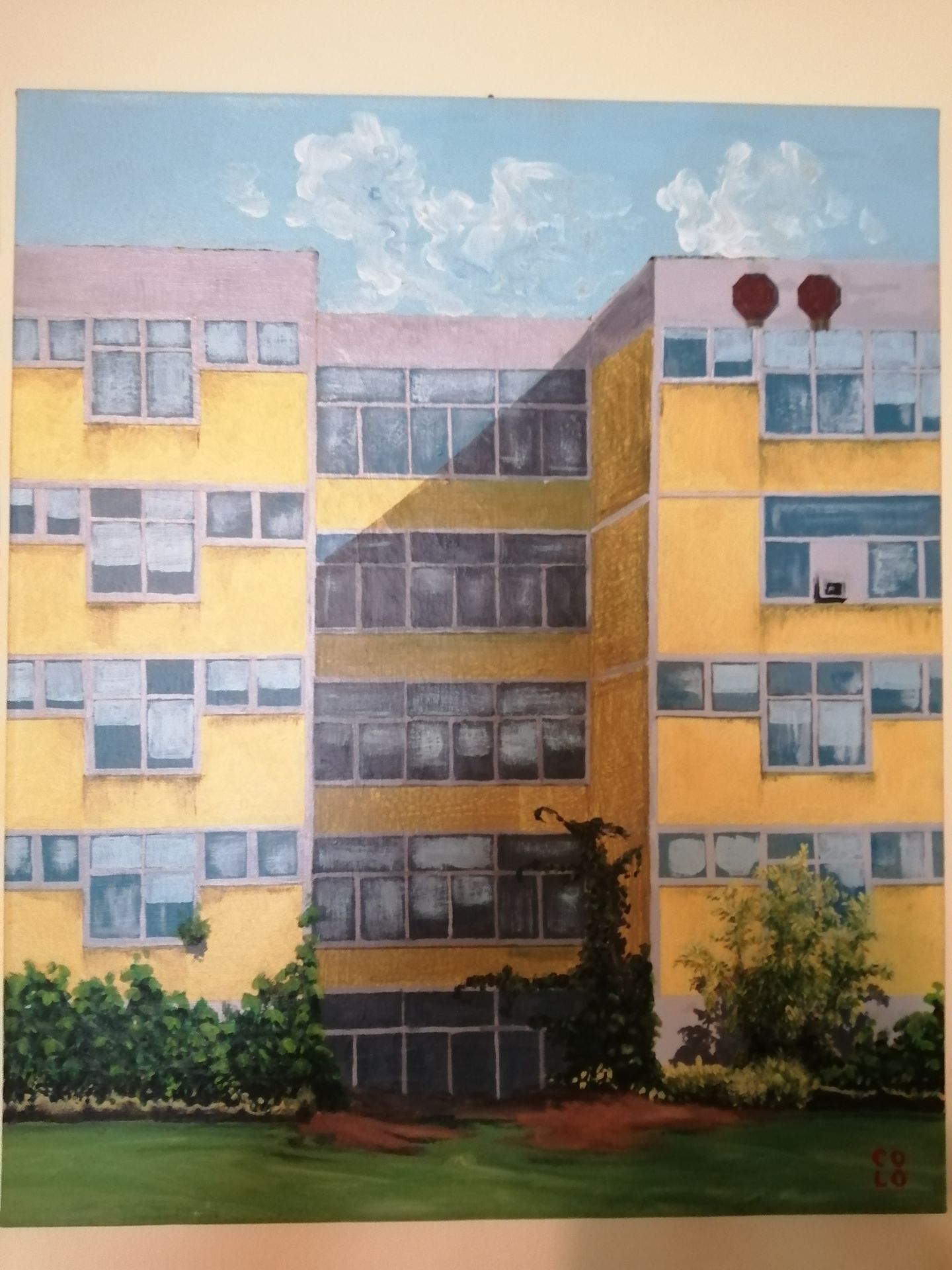 Alfredo Colombara Acryl auf Leinwand Ohne Titel Größe: 60cm x 50cm Zertifizierun&hellip;