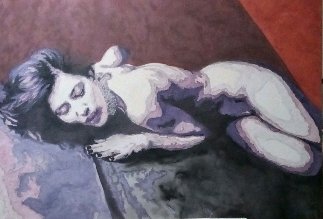 Claudio Alicandri 'Desire' 2022 Mixed media metallic colors on canvas Size: 80cm&hellip;