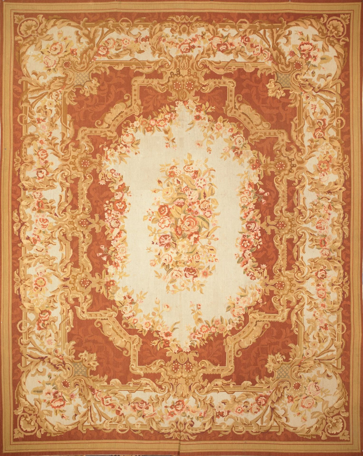 Carpet with Aubusson design Tapis mécanique